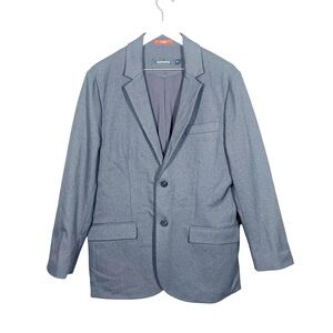 Bluffworks Gramercy 2 Button Blazer Classic Fit Jacket Gray Men's 40R Business
